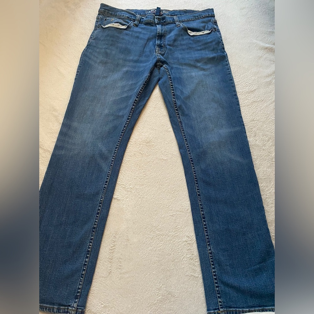 U.S. Polo Assn. Blue Straight Jeans Classic Style